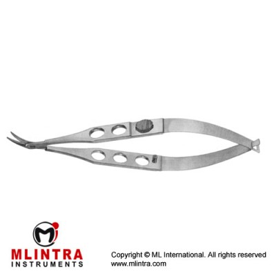 Troutman-Castroviejo Corneoscleral Scissor Right - Medium Blades - With Lock Stainless Steel, 11 cm - 4 1/2" Troutman-Castroviejo Corneoscleral Scissor Right - Medium Blades - With Lock Stainless Steel, 11 cm - 4 1/2"